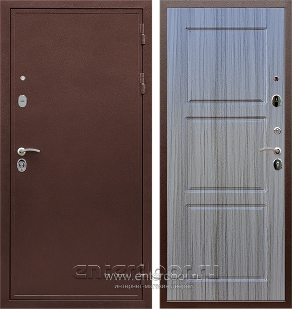 Входная дверь Армада Престиж ФЛ-3 (Медный антик / Сандал серый) - фото 50323