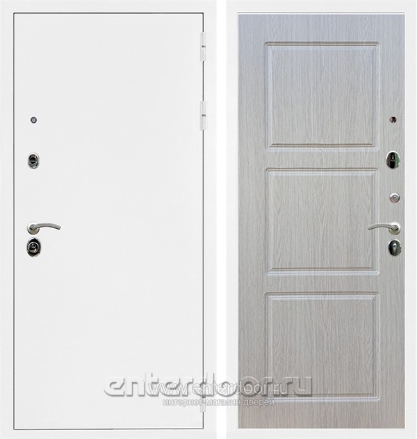 Входная дверь Триумф 3К ФЛ-3 (Белая шагрень / Дуб беленый) - фото 51296