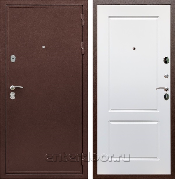 Входная дверь Триумф 3К ФЛ-117 (Медный антик / Белый матовый) - фото 51851