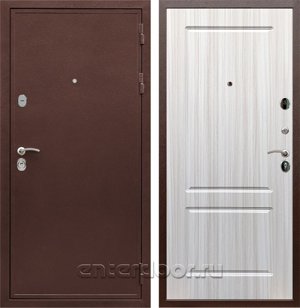 Входная дверь Триумф 3К ФЛ-117 (Медный антик / Сандал белый) - фото 51858