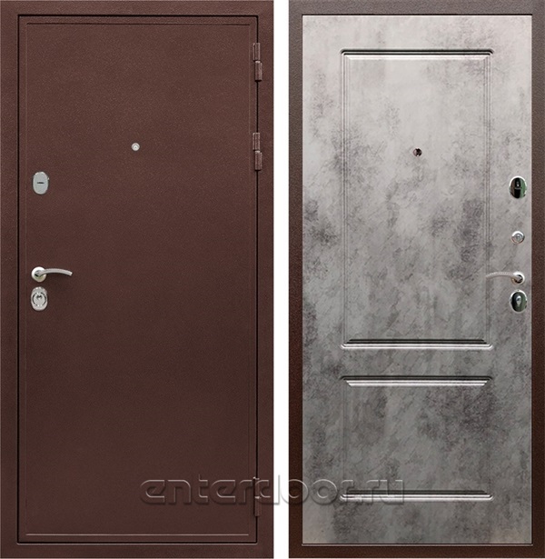 Входная дверь Триумф 3К ФЛ-117 (Медный антик / Бетон тёмный) - фото 51914