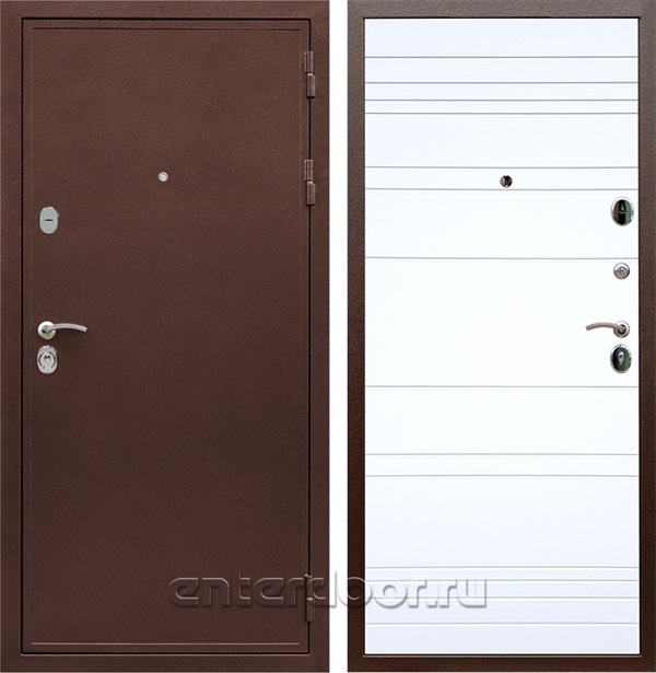 Входная дверь Триумф 3К ФЛ-294 (Медный антик / Белый матовый) - фото 51959