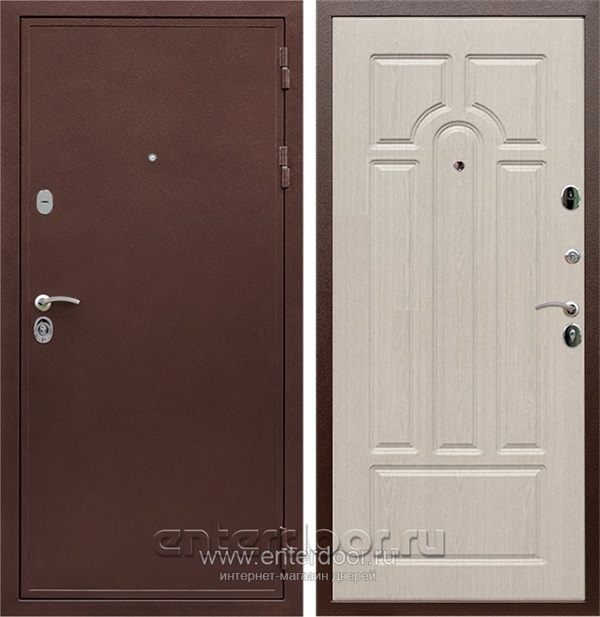 Входная дверь Триумф 3К ФЛ-58 (Медный антик / Дуб белёный) - фото 52048