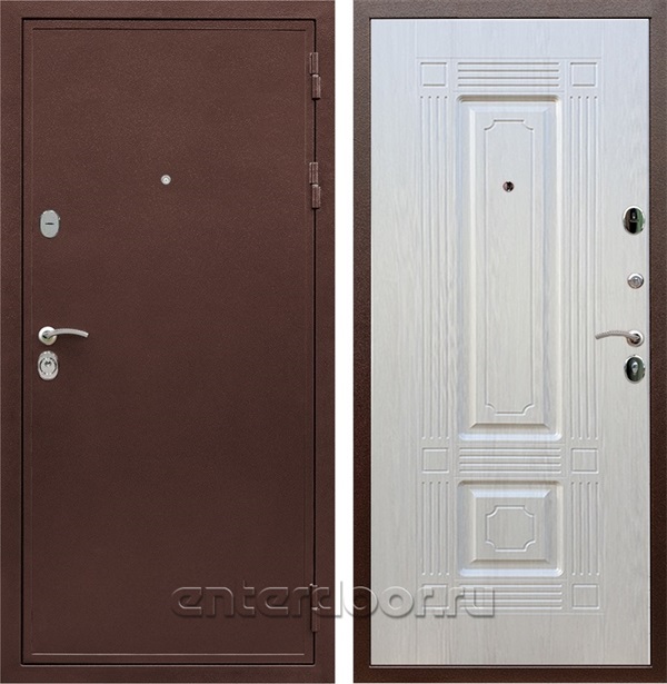 Входная дверь Триумф 3К ФЛ-2 (Медный антик / Лиственница беж) - фото 52104