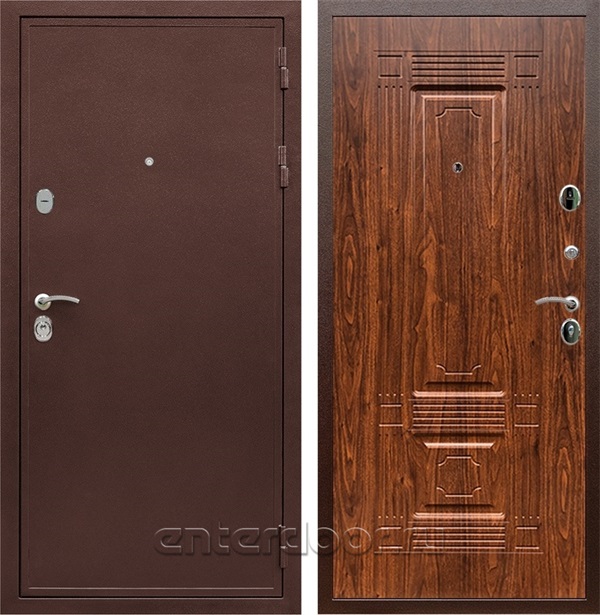 Входная дверь Триумф 3К ФЛ-2 (Медный антик / Берёза морёная) - фото 52115