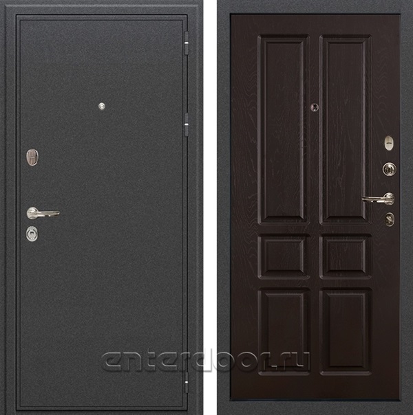 Входная металлическая дверь Лекс Колизей Ясень шоколад (панель №86)
