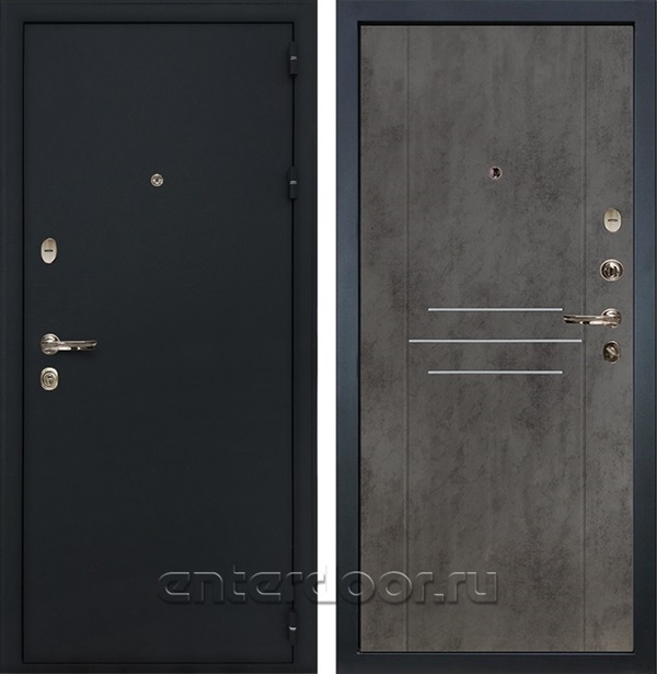 Входная металлическая дверь Лекс 2 Рим Бетон тёмный (панель №82)