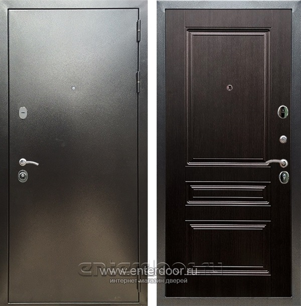 Входная дверь Триумф 3К ФЛ-243 (Антик серебро / Венге) - фото 52590