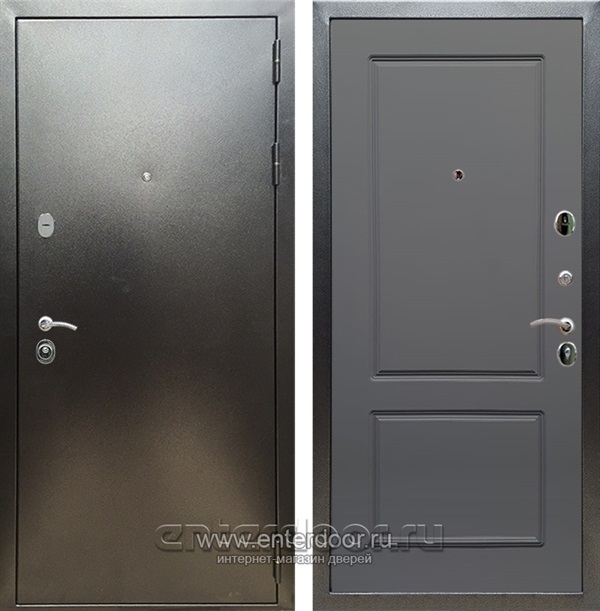 Входная дверь Триумф 3К ФЛ-117 (Антик серебро / Графит софт) - фото 52672