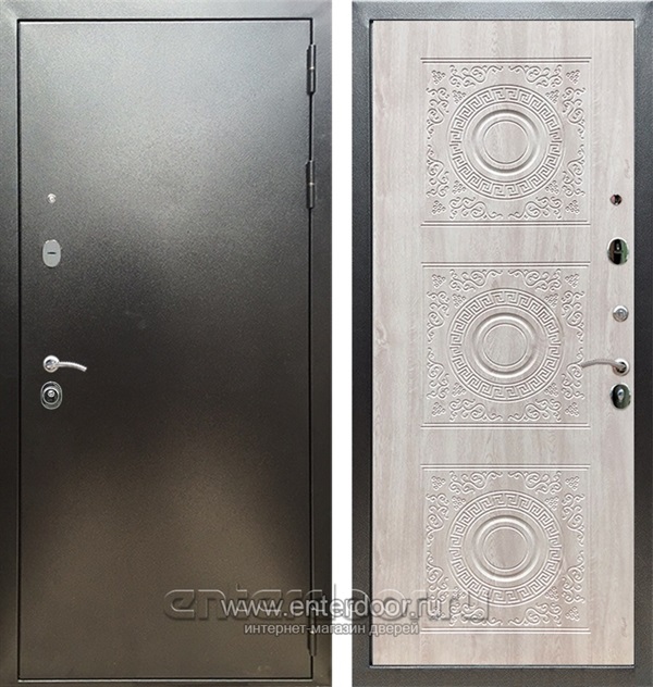 Входная дверь Триумф 3К Д-18 (Антик серебро / Сосна белая) - фото 52760