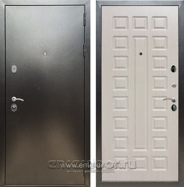 Входная дверь Триумф 3К ФЛ-183 (Антик серебро / Дуб белёный) - фото 52794