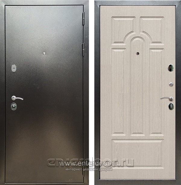 Входная дверь Триумф 3К ФЛ-58 (Антик серебро / Дуб белёный) - фото 52835