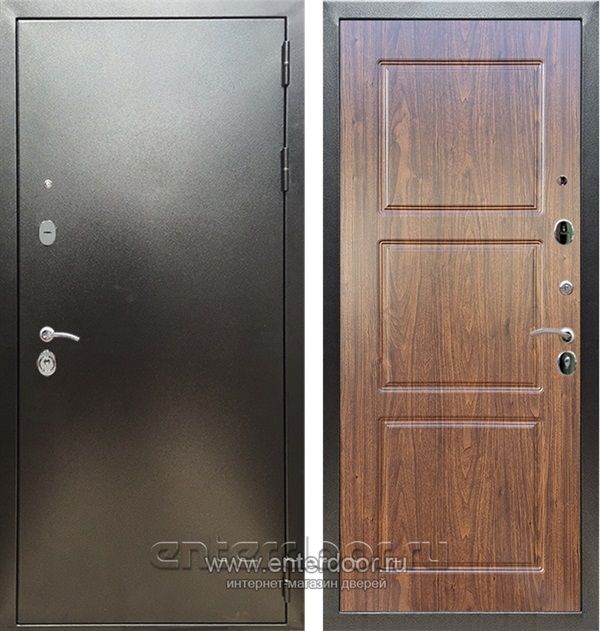 Входная дверь Триумф 3К ФЛ-3 (Антик серебро / Берёза морёная) - фото 52965