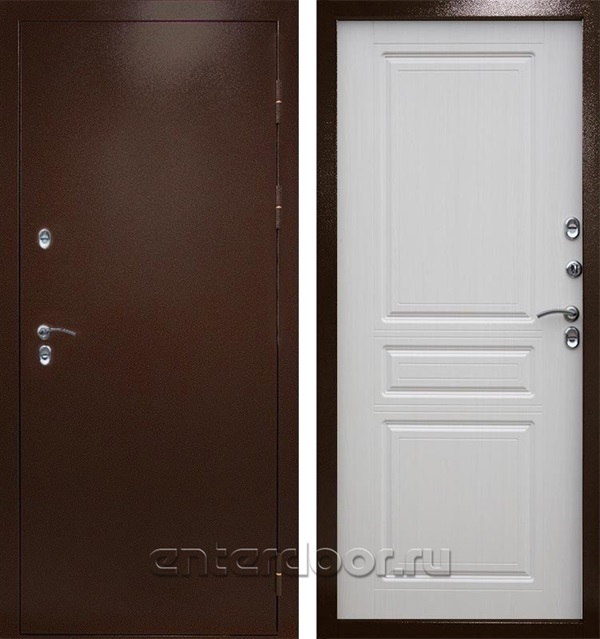 Входная дверь с терморазрывом Снегирь 3К Классика (Антик медь / Лиственница)