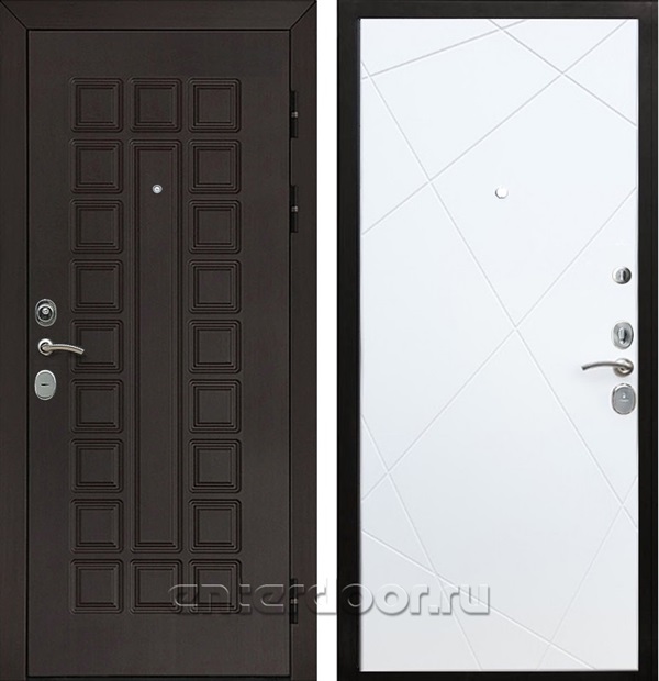 Входная металлическая дверь Армада Сенатор Cisa ФЛ-291 (Венге / Белый софт)