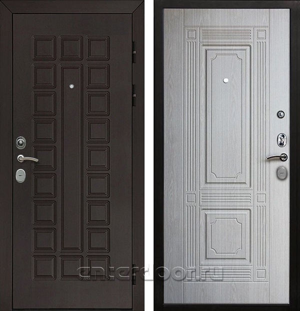 Входная металлическая дверь Армада Сенатор Cisa ФЛ-2 (Венге / Дуб беленый)