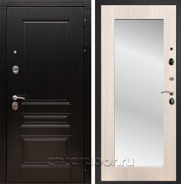 Входная дверь Армада Люксор с зеркалом Пастораль (Венге / Дуб белёный) - фото 55276