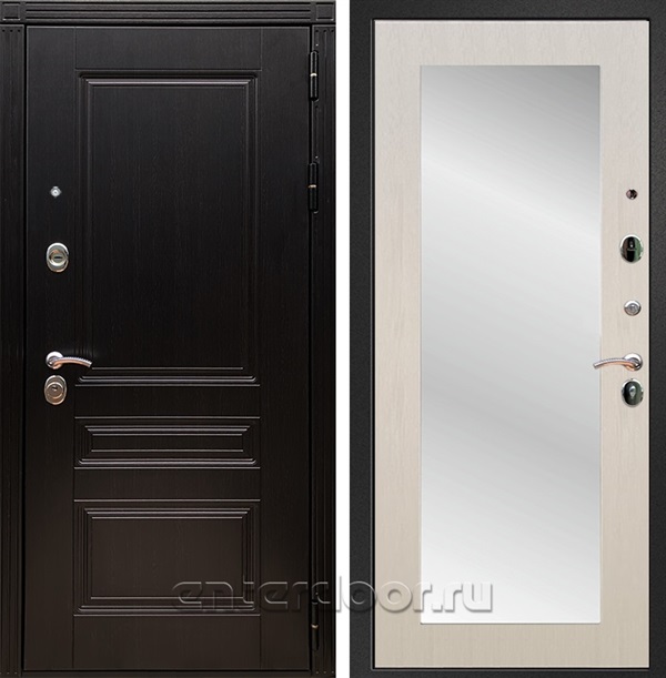 Входная дверь Армада Люксор с зеркалом Пастораль (Венге / Лиственница беж) - фото 55280