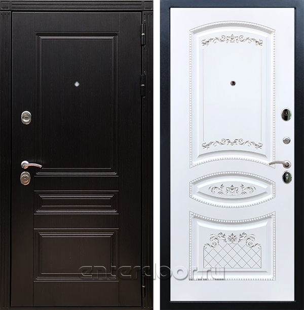 Входная дверь Армада Люксор ФЛ-316 (Венге / Белый патина Серебро) - фото 55298
