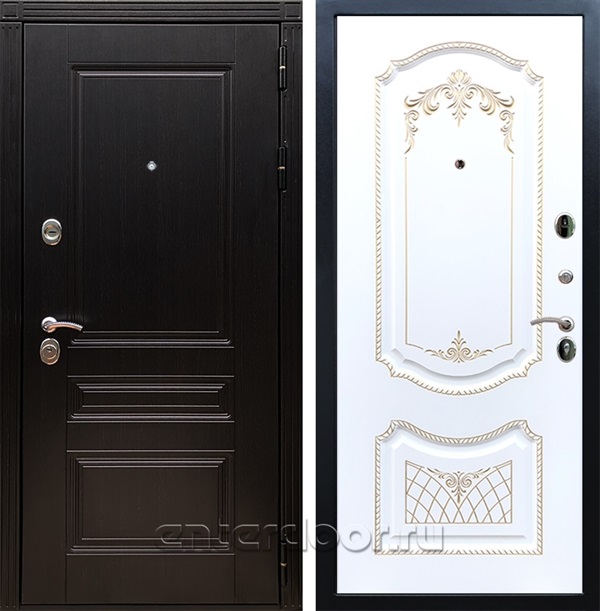 Входная дверь Армада Люксор ФЛ-317 (Венге / Белый патина Золото) - фото 55299
