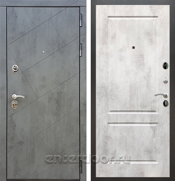 Входная дверь Армада Нова ФЛ-117 (Бетон тёмный / Бетон светлый) - фото 56120