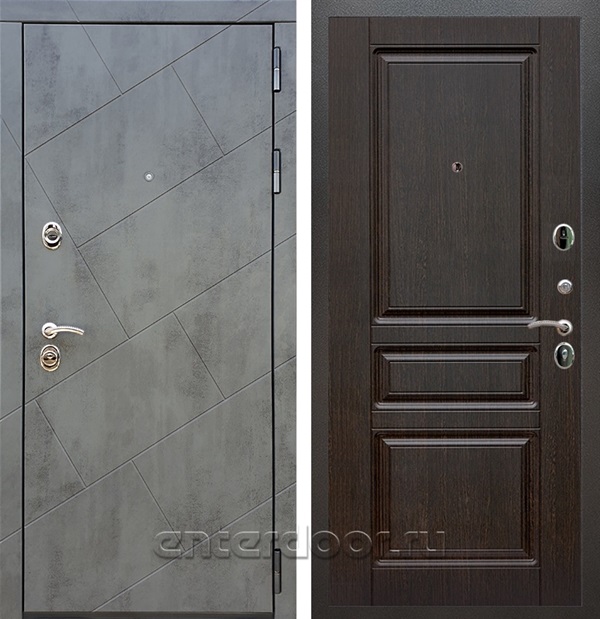 Входная дверь Армада Нова ФЛ-243 (Бетон тёмный / Венге) - фото 56134