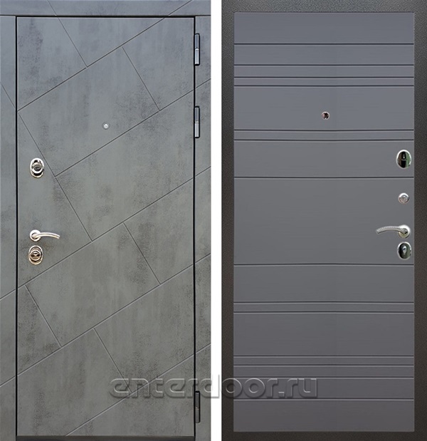 Входная дверь Армада Нова ФЛ-14 (Бетон тёмный / Графит софт) - фото 56200
