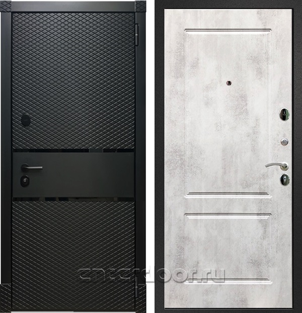 Входная дверь Армада Бастион ФЛ-117 (Чёрный кварц / Бетон светлый) - фото 56465