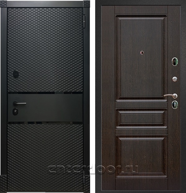 Входная дверь Армада Бастион ФЛ-243 (Чёрный кварц / Венге) - фото 56484