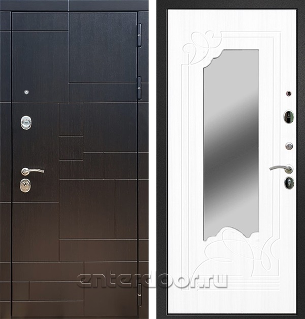 Входная дверь Армада Аккорд зеркало ФЛЗ-147 (Венге / Белый ясень) - фото 57428