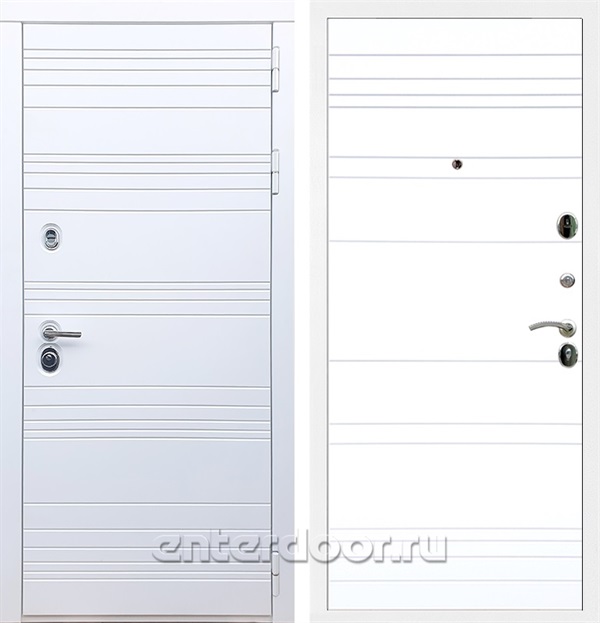 Входная дверь Армада Италия ФЛ-14 (Белый матовый / Белый матовый) - фото 58237