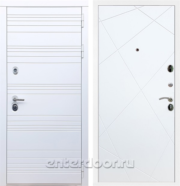 Входная дверь Армада Италия ФЛ-291 (Белый матовый / Белый матовый) - фото 58277