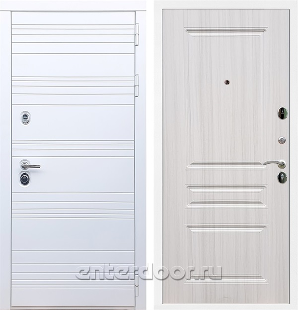 Входная дверь Армада Италия ФЛ-243 (Белый матовый / Сандал белый) - фото 58381
