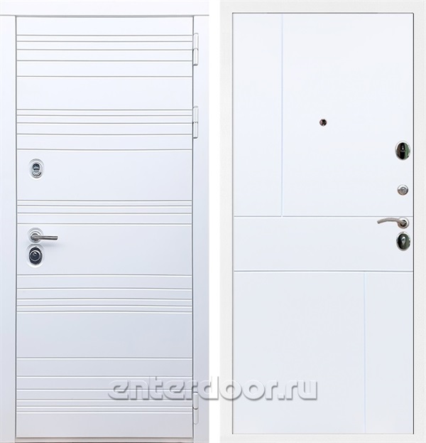 Входная дверь Армада Италия ФЛ-290 (Белый матовый / Белый матовый) - фото 58415
