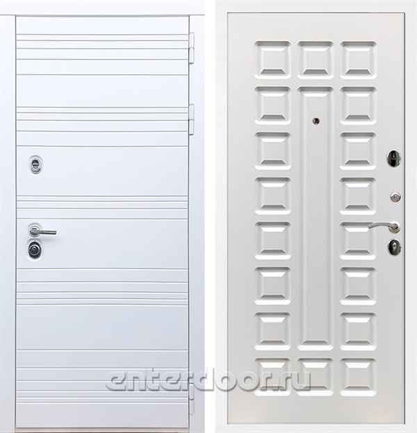 Входная дверь Армада Италия ФЛ-183 (Белый матовый / Белый ясень) - фото 58490