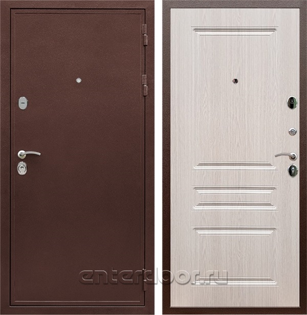 Входная дверь Армада Престиж сталь 3 мм ФЛ-243 (Медный антик / Дуб беленый) - фото 59478