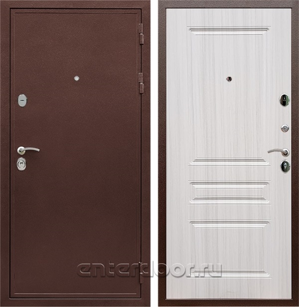 Входная дверь Армада Престиж сталь 3 мм ФЛ-243 (Медный антик / Сандал белый) - фото 59479