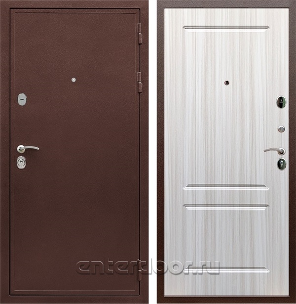 Входная дверь Армада Престиж сталь 3 мм ФЛ-117 (Медный антик / Сандал белый) - фото 59502