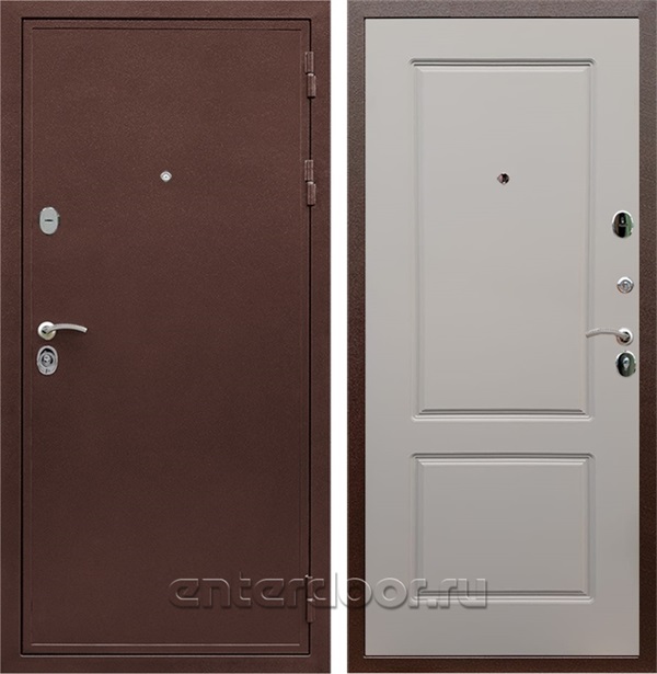 Входная дверь Армада Престиж сталь 3 мм ФЛ-117 (Медный антик / Софт Грей) - фото 59528