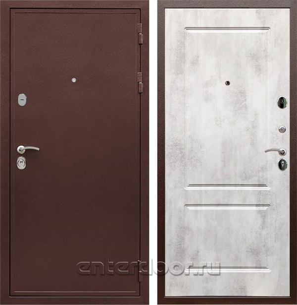 Входная дверь Армада Престиж сталь 3 мм ФЛ-117 (Медный антик / Бетон светлый) - фото 59549