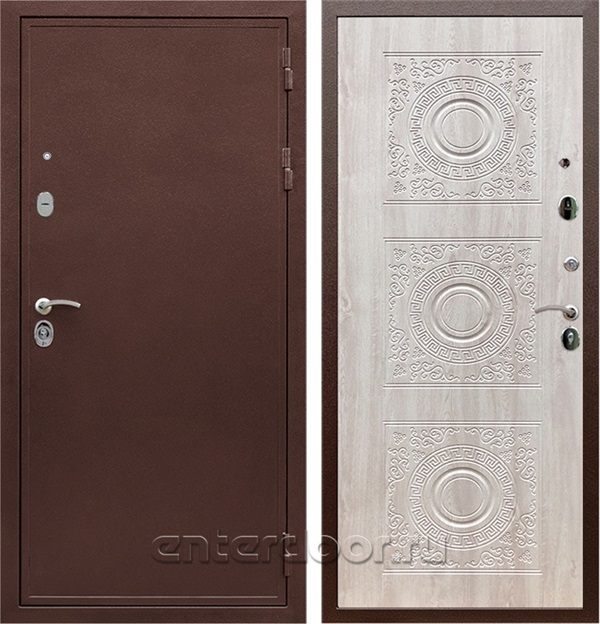 Входная дверь Армада Престиж сталь 3 мм Д-18 (Медный антик / Сосна белая) - фото 59593