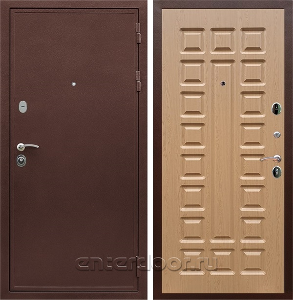 Входная дверь Армада Престиж сталь 3 мм ФЛ-183 (Медный антик / Дуб светлый) - фото 59643
