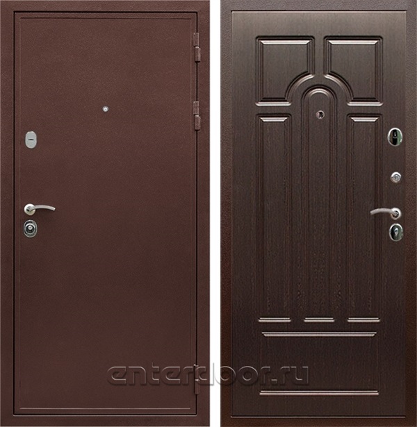 Входная дверь Армада Престиж сталь 3 мм ФЛ-58 (Медный антик / Венге) - фото 59664