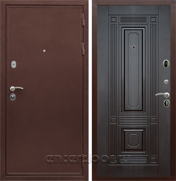 Входная дверь Армада Престиж сталь 3 мм ФЛ-2 (Медный антик / Венге) - фото 59685