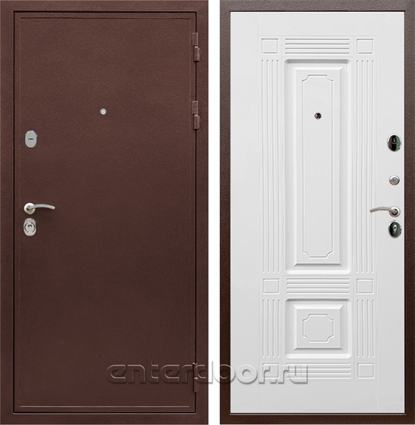 Входная дверь Армада Престиж сталь 3 мм ФЛ-2 (Медный антик / Белый ясень) - фото 59686