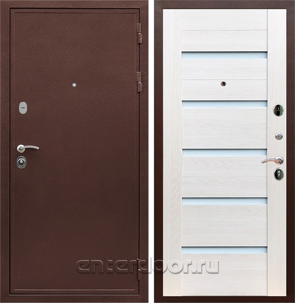 Входная дверь Армада Престиж сталь 3 мм СБ-14 (Медный антик / Лиственница беж) - фото 59858