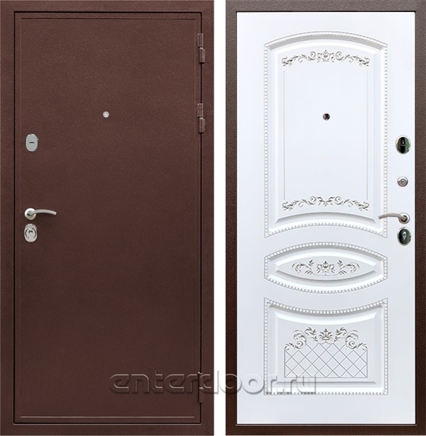 Входная дверь Армада Престиж сталь 3 мм ФЛ-316 (Медный антик / Белый патина Серебро) - фото 59909