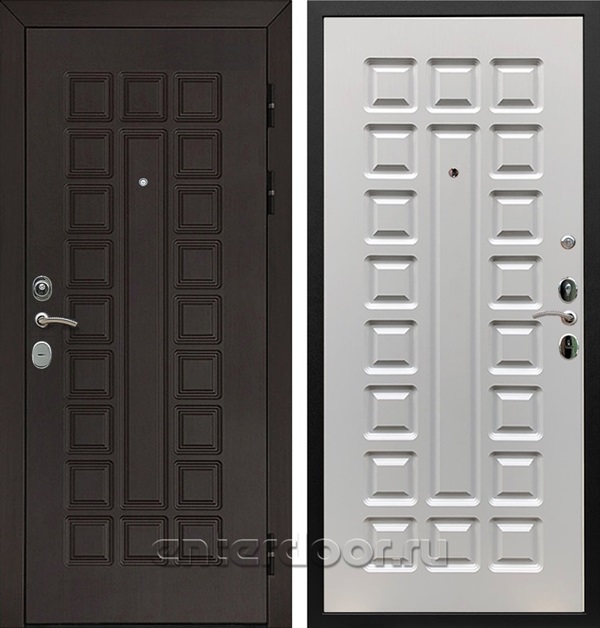 Входная металлическая дверь Армада Сенатор с замком Cisa (Венге / Ясень белый)