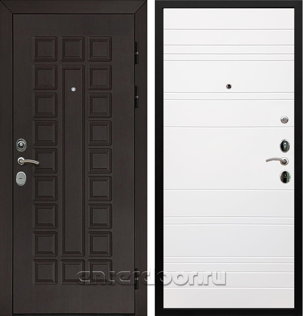 Входная металлическая дверь Армада Сенатор Cisa ФЛ-316 (Венге / Белый софт)