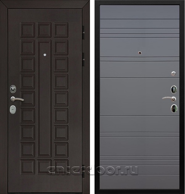 Входная металлическая дверь Армада Сенатор Cisa ФЛ-316 (Венге / Графит софт)